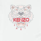 تيشيرت بالشعار باللون الابيض للبنات, 1, hi-res