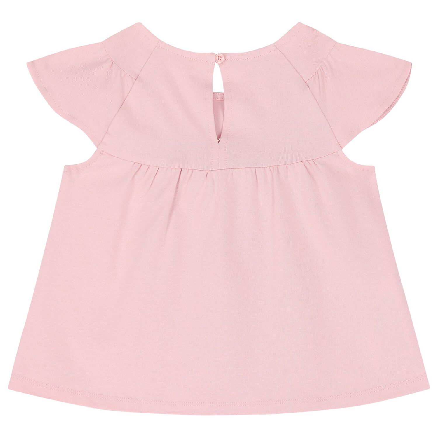 طقم شورت بنات باللون الابيض والوردى (2 قطعه), 1, hi-res