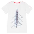 Boys White Logo T-Shirt, 1, hi-res