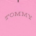 Girls Pink Embellished Logo T-Shirt, 2, hi-res