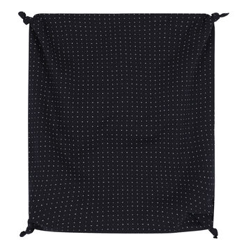 Baby Boys Navy Blue & White Logo Blanket