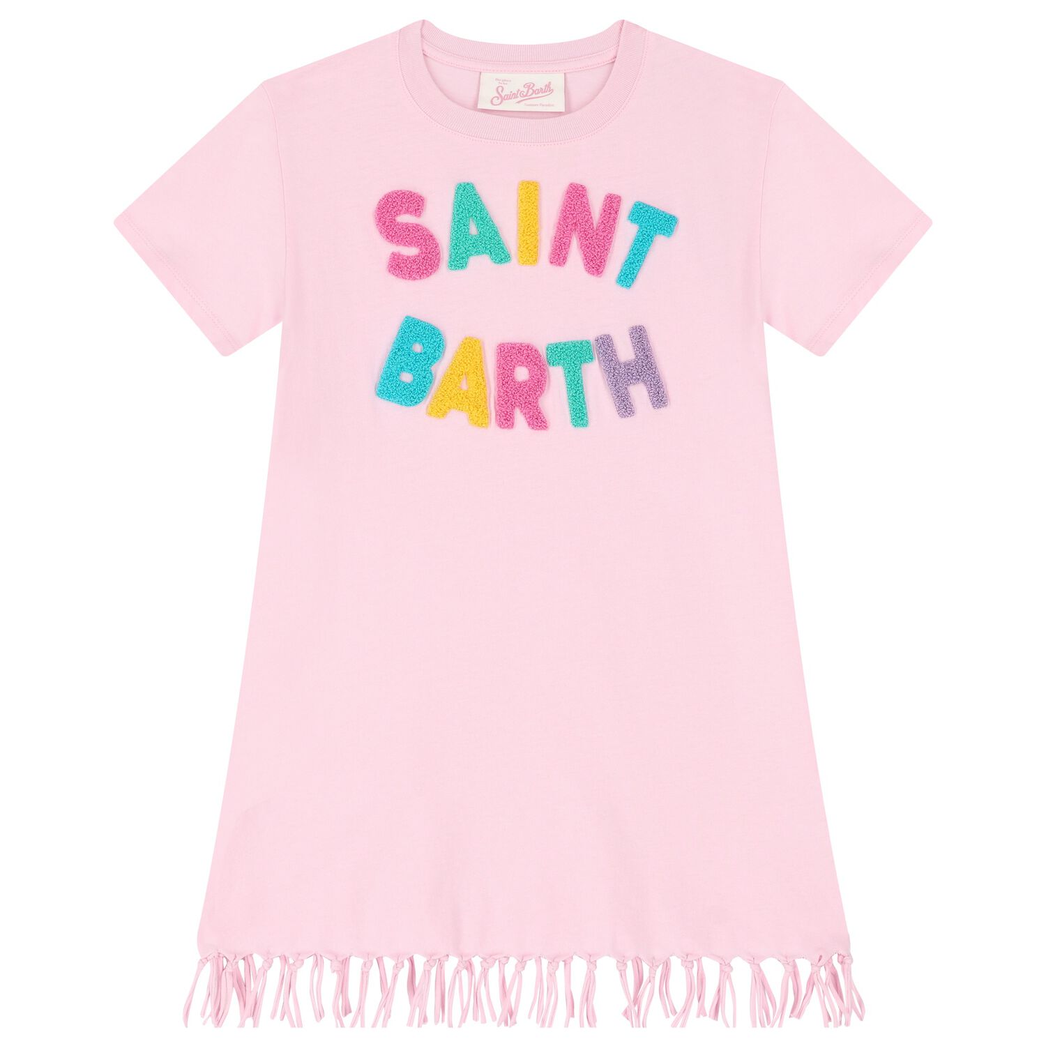 Girls Pink Logo Dress, 2, hi-res image number null