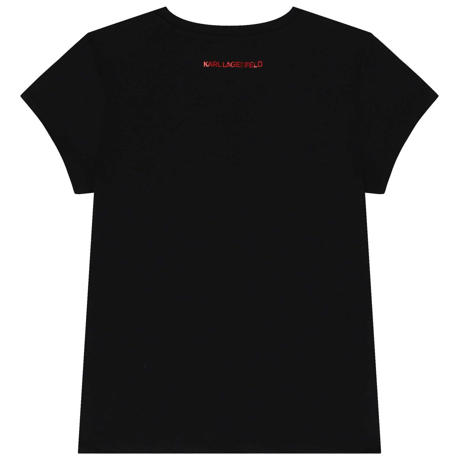 تيشيرت بنات بالشعار باللون الاسود, 1, hi-res image number null