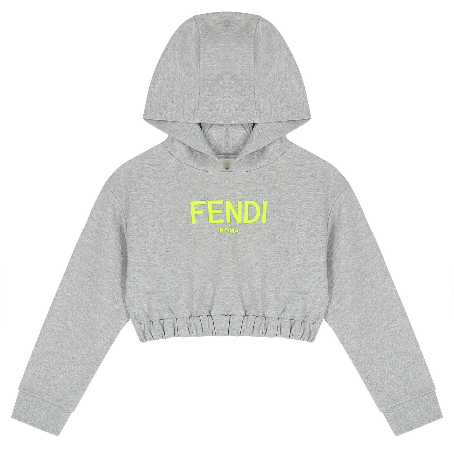 توب هودى بنات بالشعار باللون الرمادى, 1, hi-res image number null