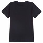 Boys Navy Holographic T-Shirt, 2, hi-res