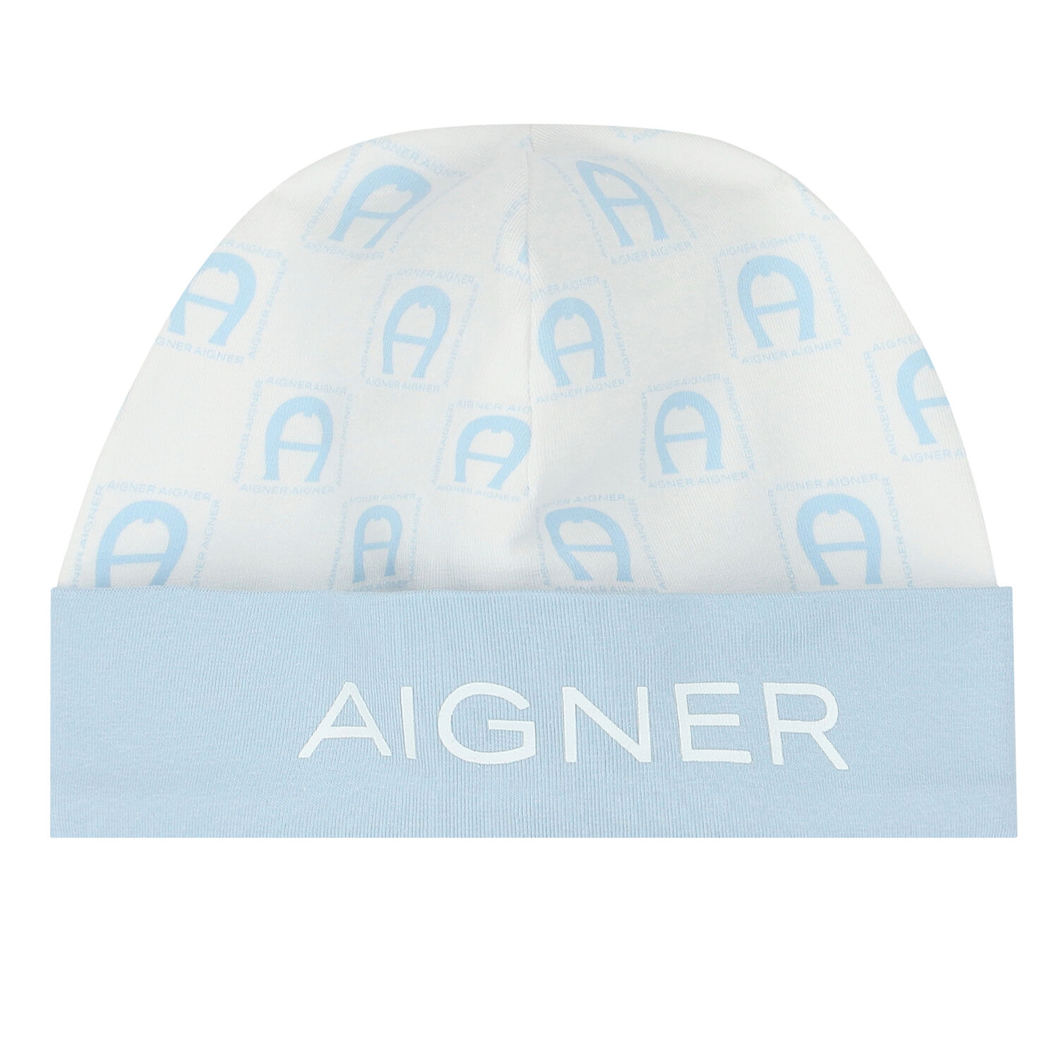 طقم أفرول بالشعار باللون الأزرق والأبيض للأولاد, 1, hi-res