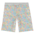 Boys Grey Logo Shorts, 1, hi-res