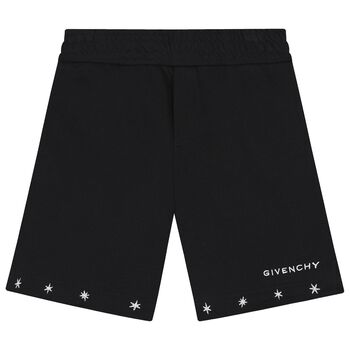 Boys Black Logo Shorts