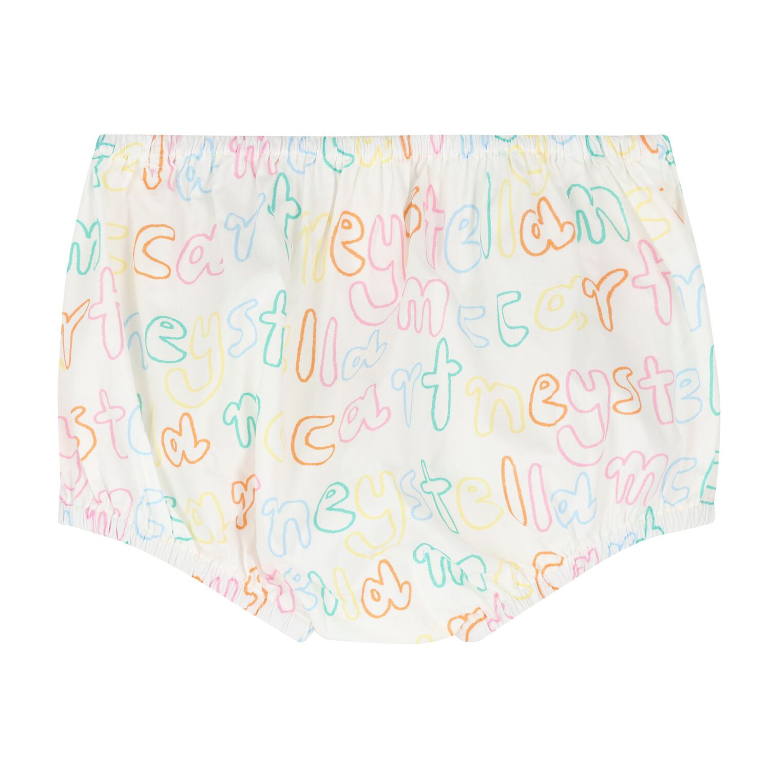 طقم فستان بالشعار باللون العاجي للبنات  , 1, hi-res