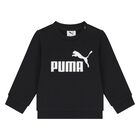 بدلة رياضية بالشعار باللون الأسود للأطفال, 1, hi-res