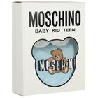 Blue Teddy Bear Logo Baby Romper, 3, hi-res