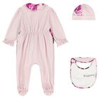 Baby Girls Pink Peony Babygrow Gift Set, 1, hi-res