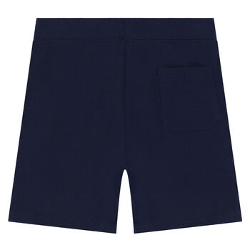 Boys Navy Logo Shorts