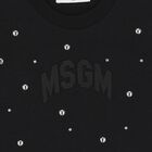 تيشيرت بنات بالشعار باللون الأسود, 1, hi-res