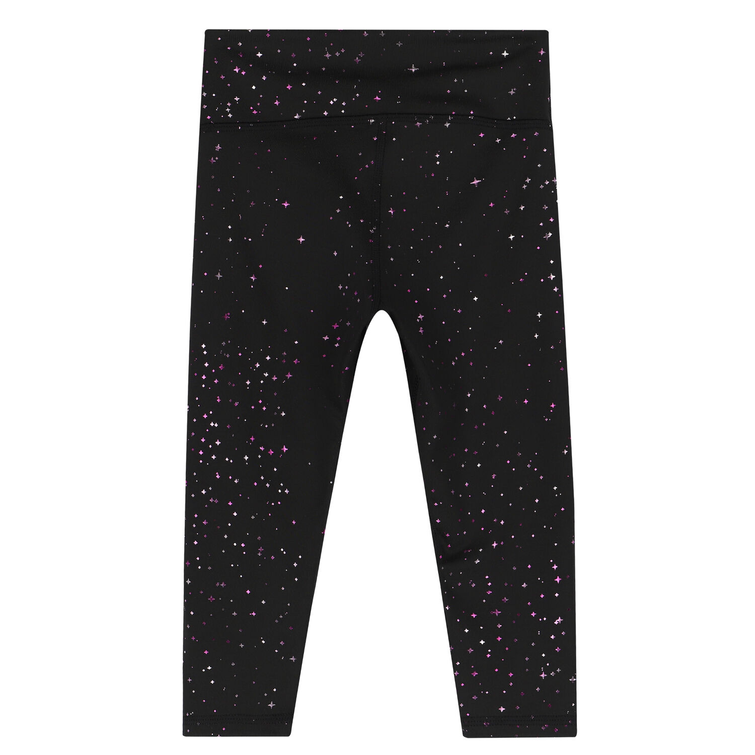 Girls Black Logo Leggings, 1, hi-res