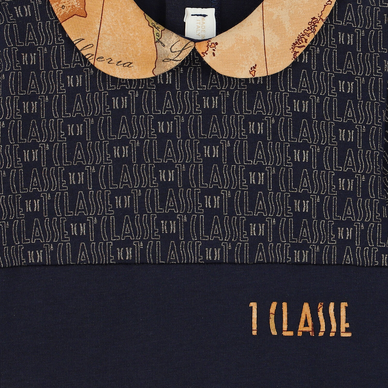 أفرول بالشعار باللون الكحلي للأولاد, 1, hi-res