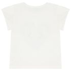 Girls Ivory & Beige Polka Dot Tulle Skirt Set, 2, hi-res