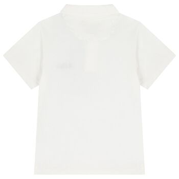 Boys Ivory Logo Polo Shirt