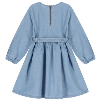 Girls Blue Flower Dress
