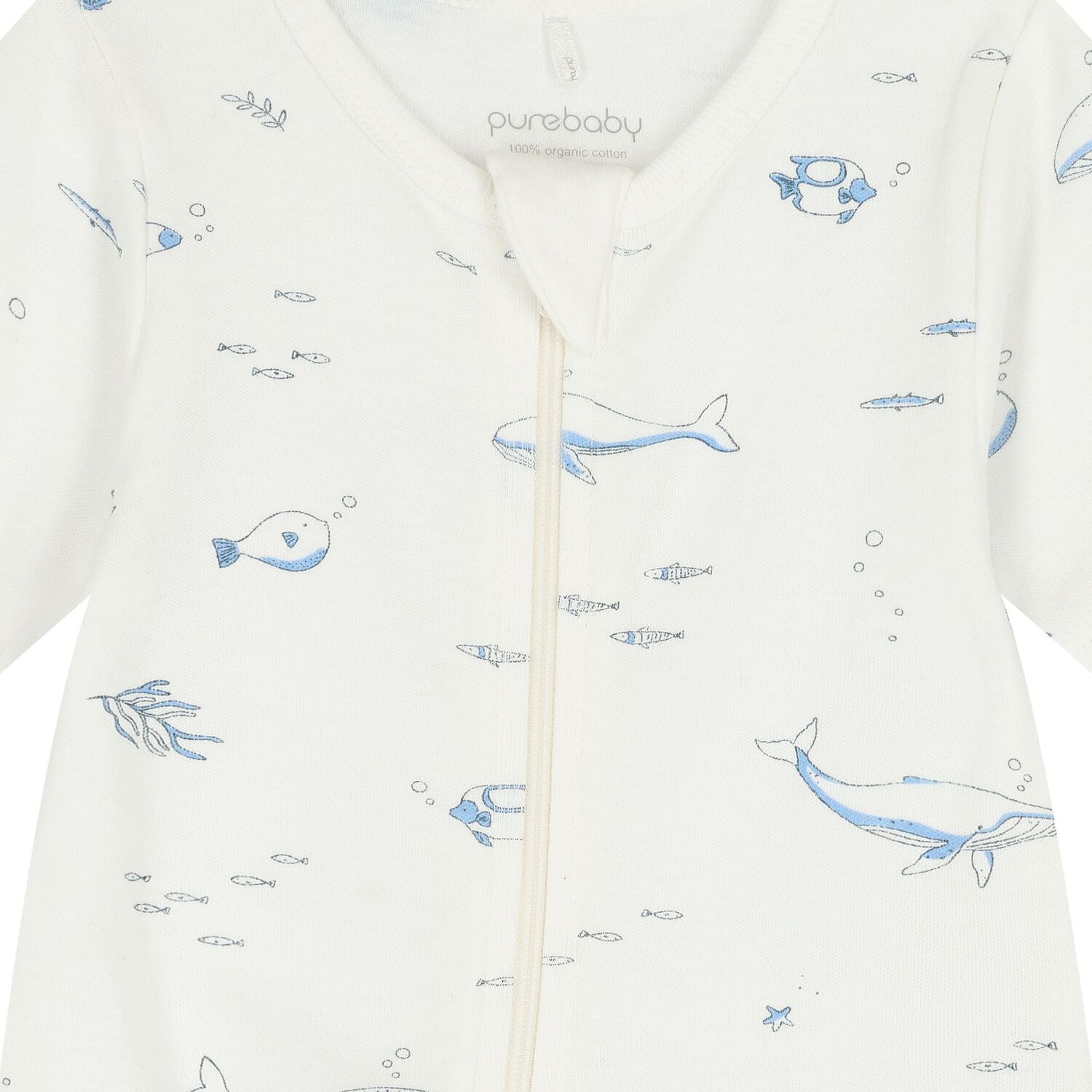 Baby Boys White & Navy Blue Rompers ( 2 Pack ), 2, hi-res image number null