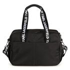 Black Logo Baby Changing Bag, 1, hi-res