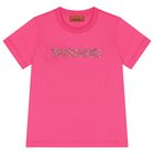 Girls Pink Logo T-Shirt, 2, hi-res