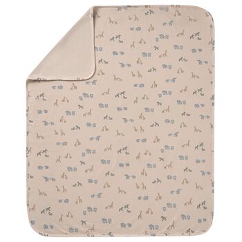 Beige Animals Baby Blanket
