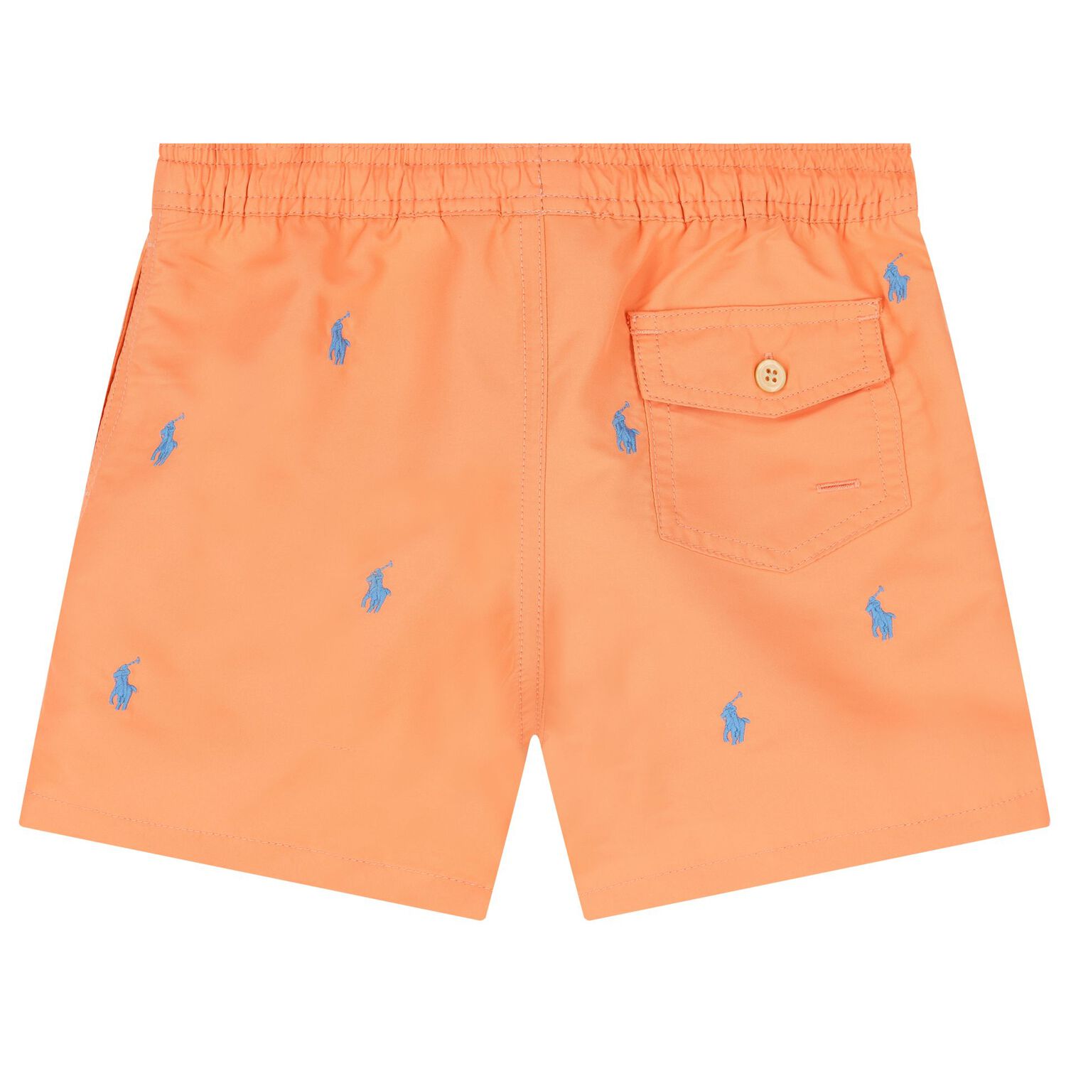 Boys Orange Logo Swim Shorts, 1, hi-res image number null