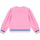 بدلة رياضية بالشعار باللون الزهرى للبنات, 1, hi-res