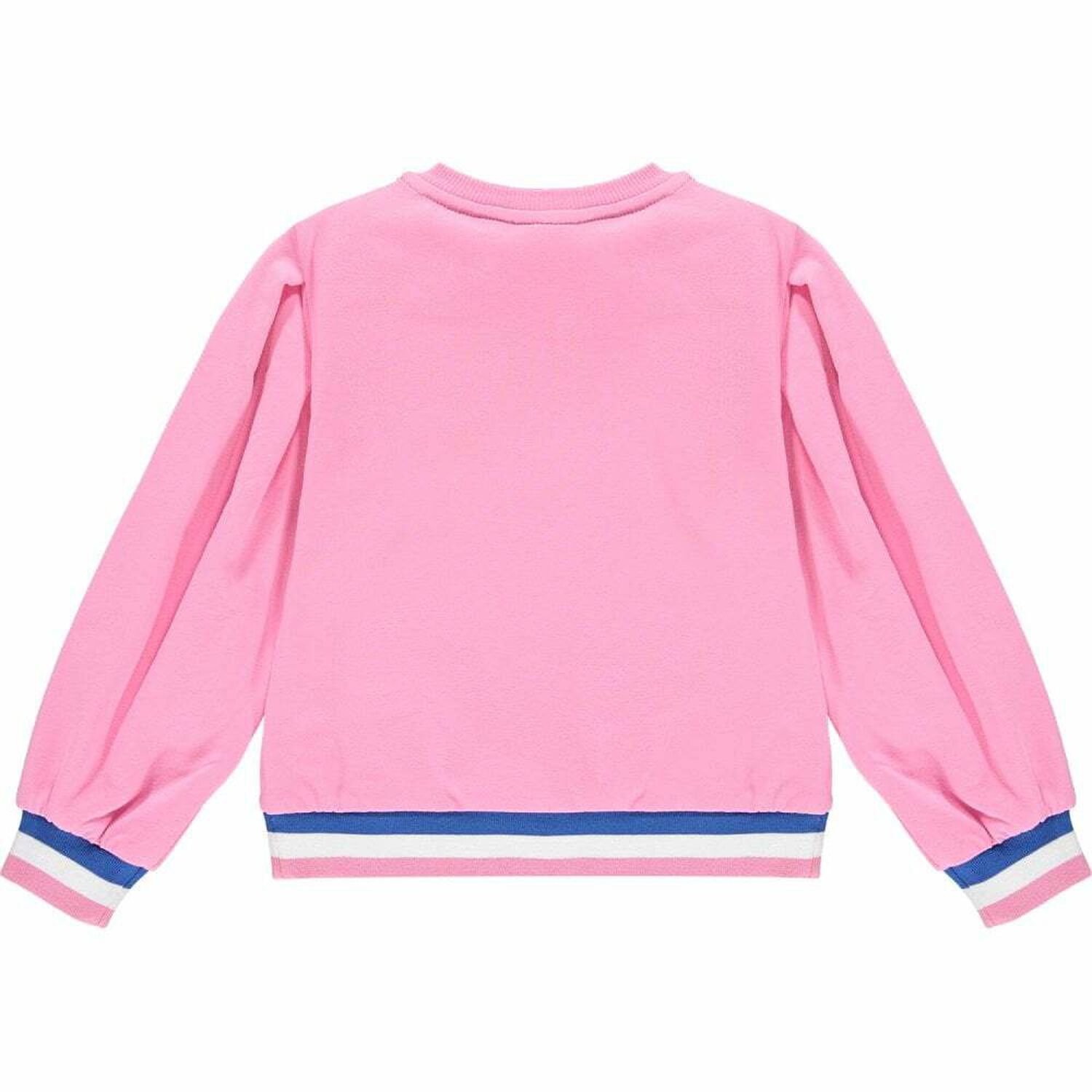 بدلة رياضية بالشعار باللون الزهرى للبنات, 1, hi-res