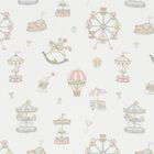 White Carousel & Hot Air Balloon Baby Nest, 1, hi-res