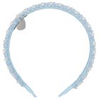 رابطة رأس بنات بطبعة لؤلؤ باللون الازرق, 1, hi-res