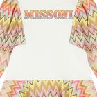 Girls Ivory, Pink & Yellow Logo Dress, 1, hi-res