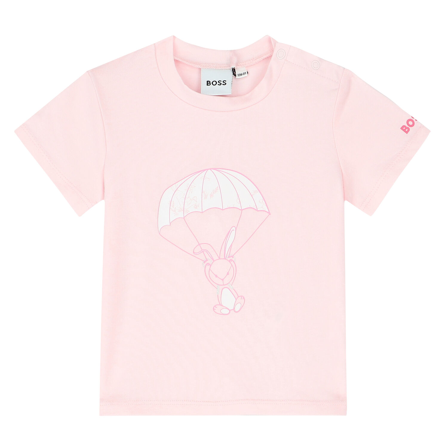 طقم تيشيرت وليغنز باللون الوردي للبنات, 1, hi-res