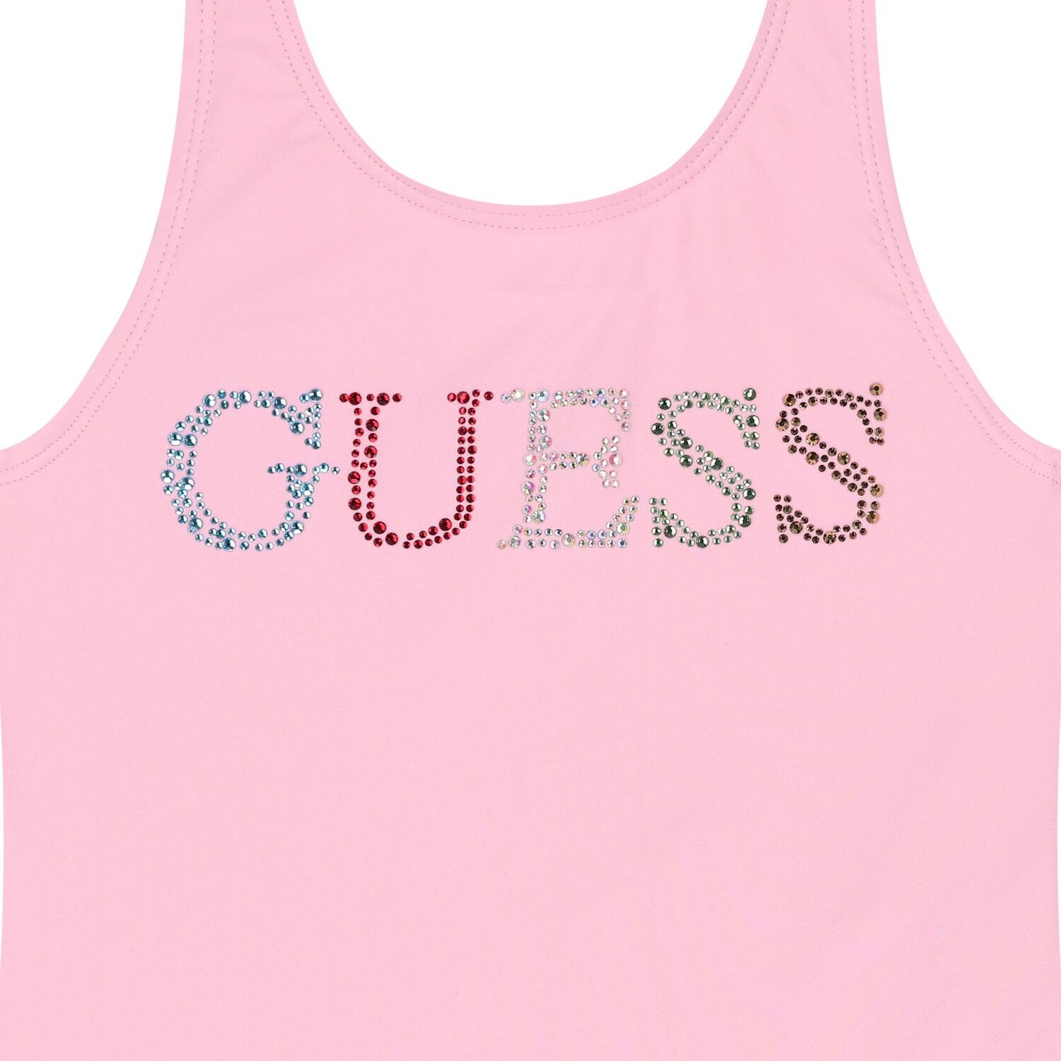 ملابس سباحة باللون وردية بشعار للبنات, 1, hi-res image number null