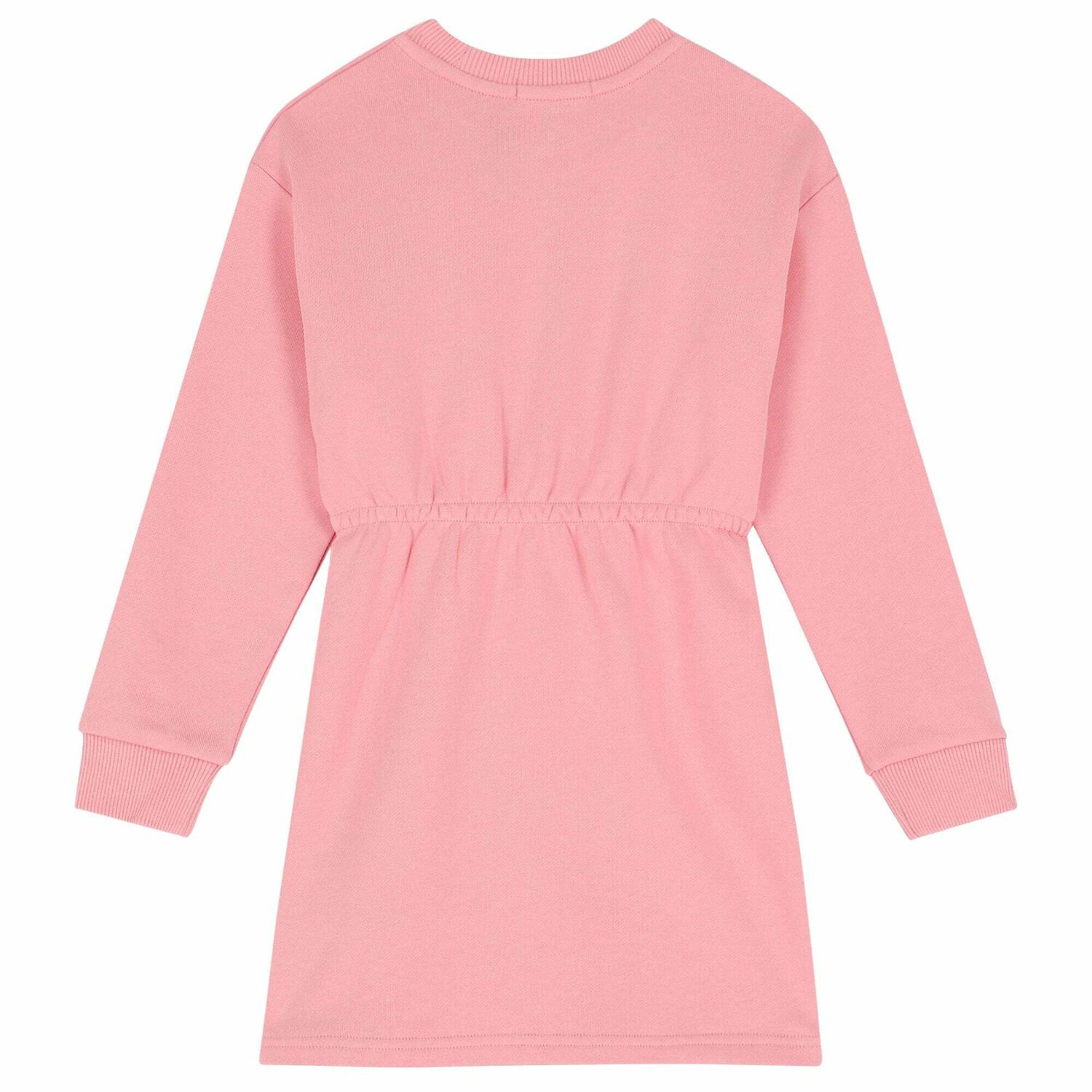 Girls Pink Logo Sweatshirt Dress, 1, hi-res image number null