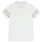 طقم شورت باللون أبيض وأسود بشعار للأولاد, 1, hi-res