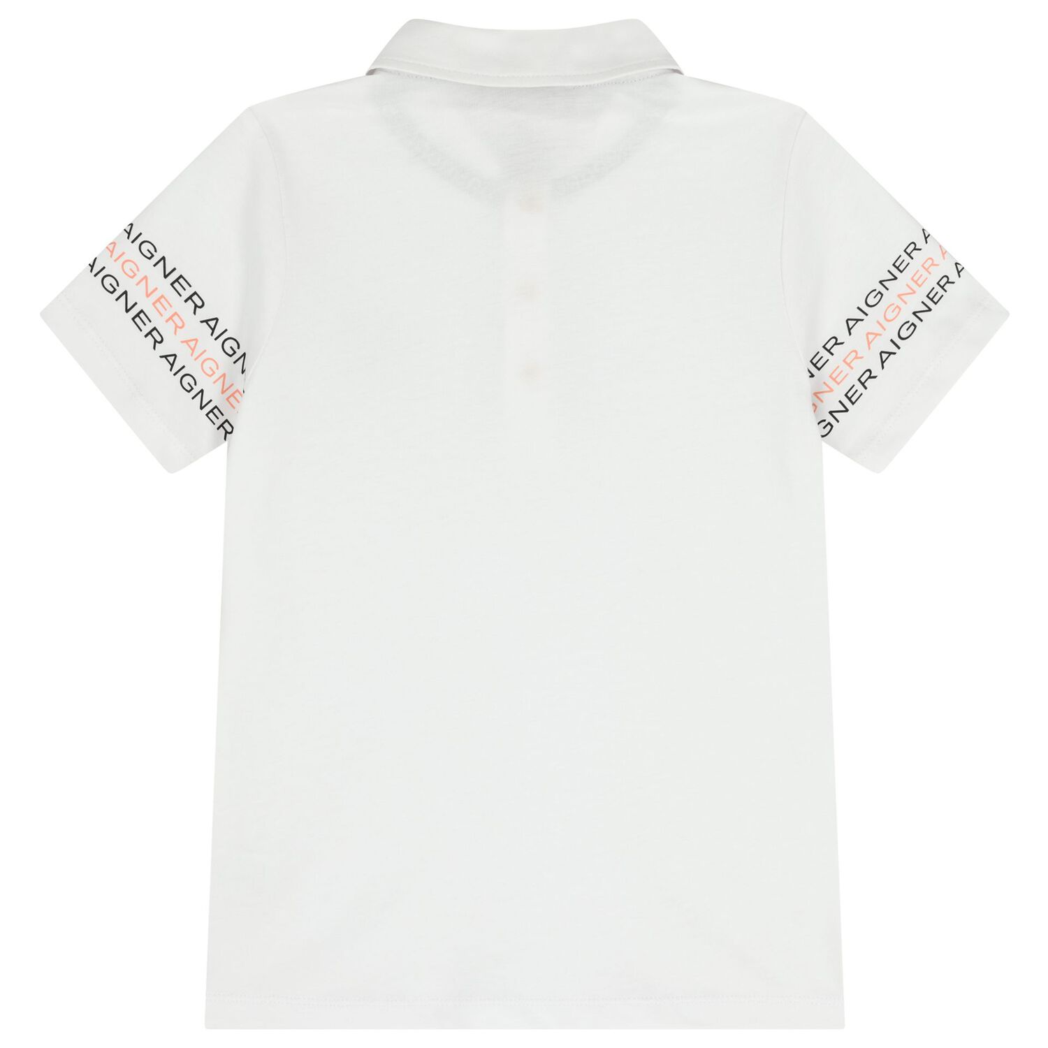 طقم شورت باللون أبيض وأسود بشعار للأولاد, 1, hi-res