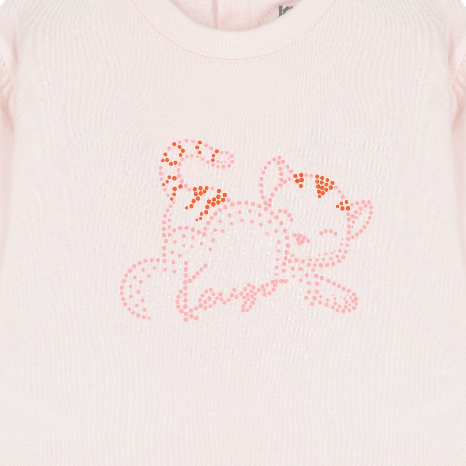 طقم بنطال بشعار النمر باللون   الوردي للفتيات , 1, hi-res