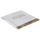 بطانية بالشعار بطبعة خريطة باللون الأبيض والبيج, 1, hi-res