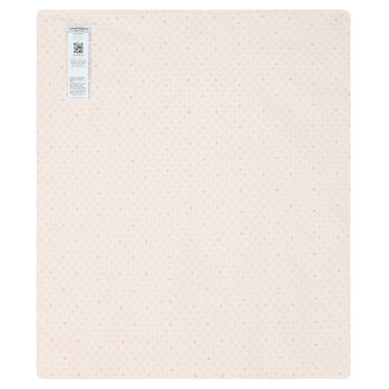 Ivory & Pink Logo Baby Blanket