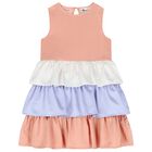Girls Multi-Colored Layered Dress, 1, hi-res