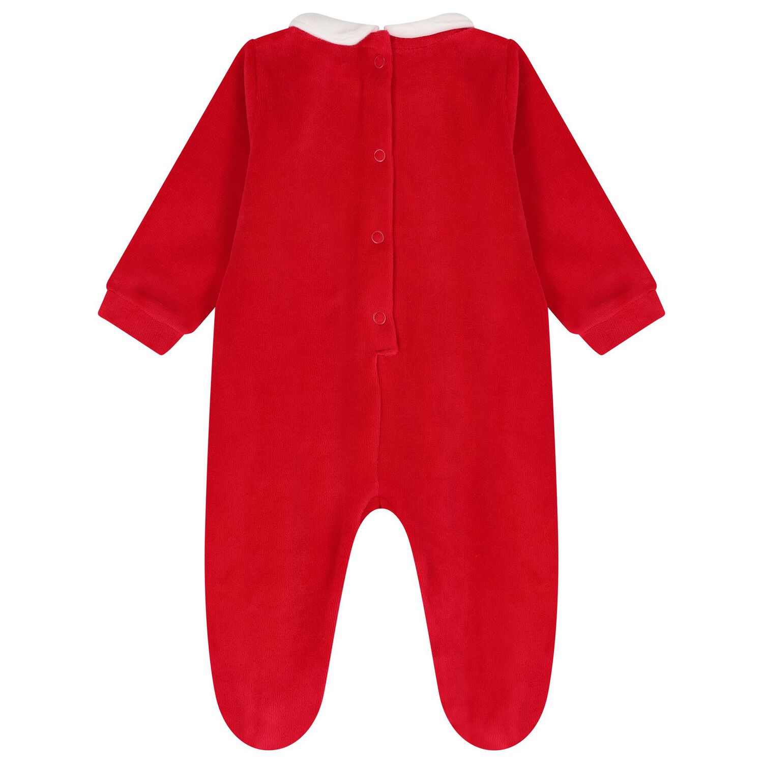 Baby Girls Red Christmas Bunny Babygrow, 1, hi-res