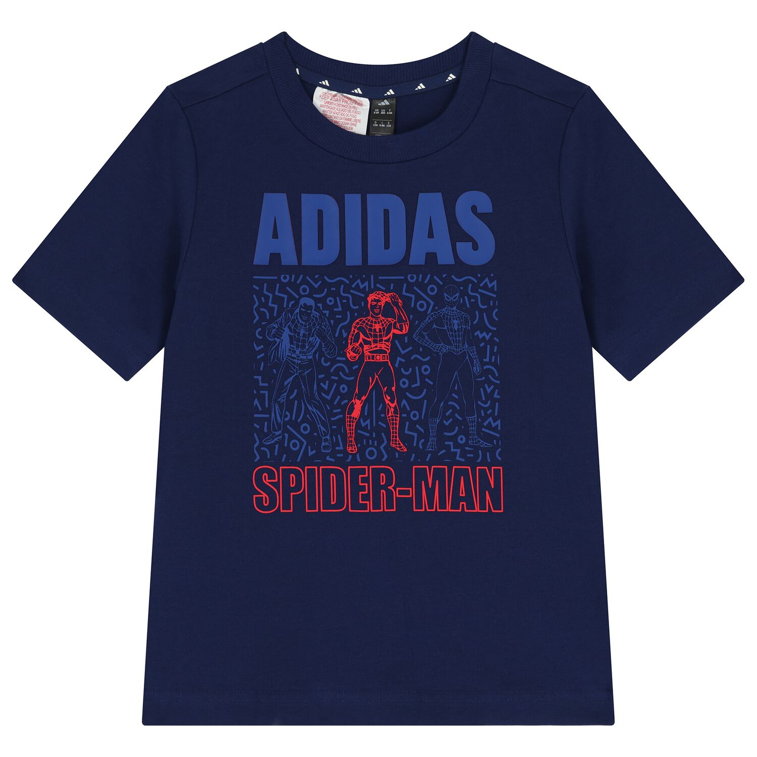 تشيرت بشعار مارفل باللون الازرق للاولاد, 1, hi-res