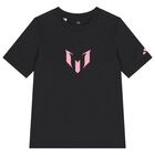Black & Pink Messi Logo T-Shirt, 1, hi-res