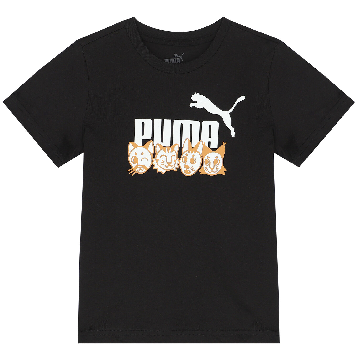 تيشيرت بالشعار باللون الأسود للأولاد, 1, hi-res