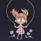 فستان باكمام طويلة باللون الكحلي, 3, hi-res