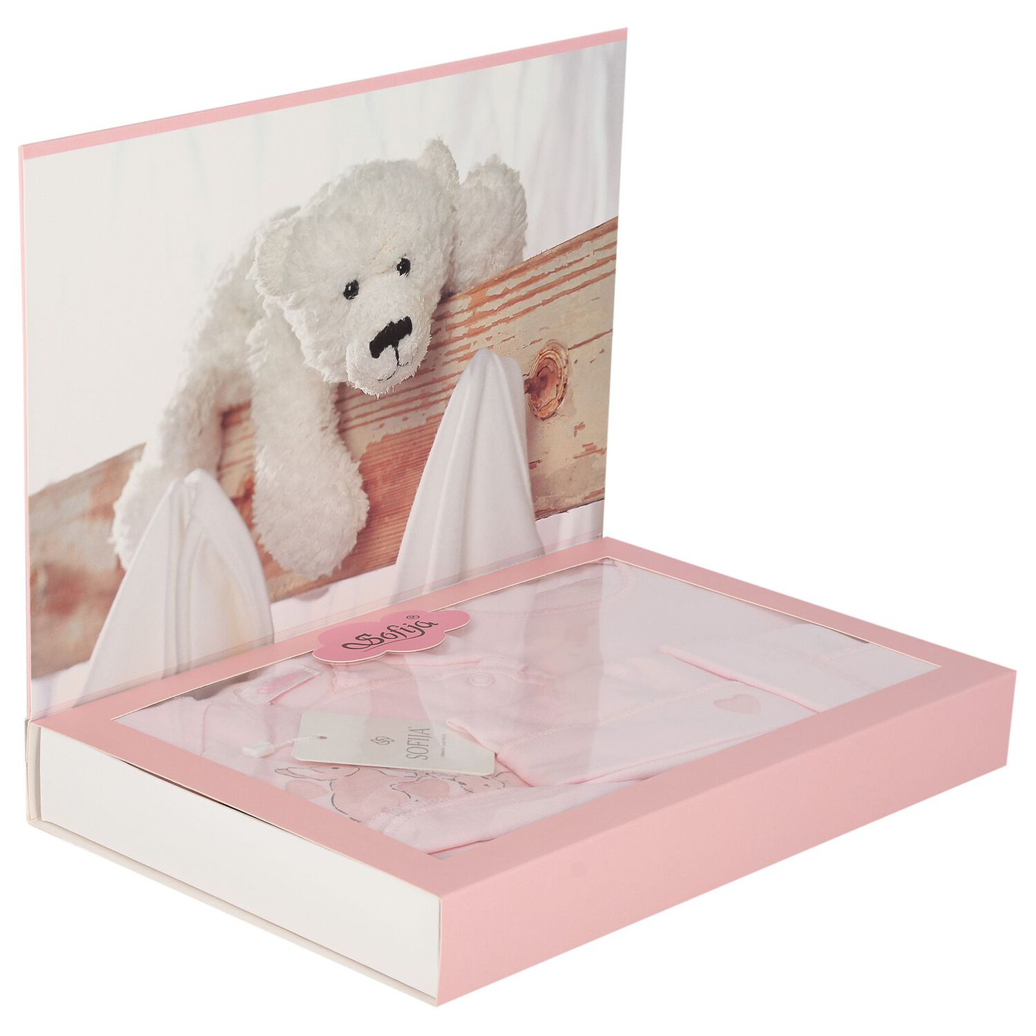 طقم هدايا أفرول بنات باللون الوردي للأطفال, 1, hi-res image number null