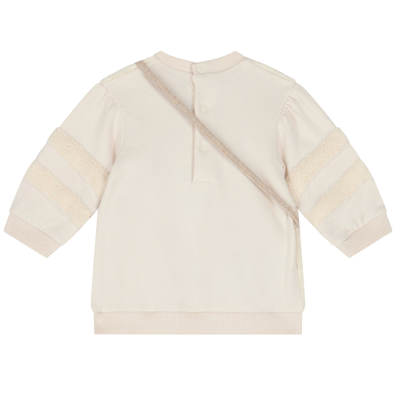 طقم فستان بنات شيربا مع حقيبة باللون العاجى, 1, hi-res image number null