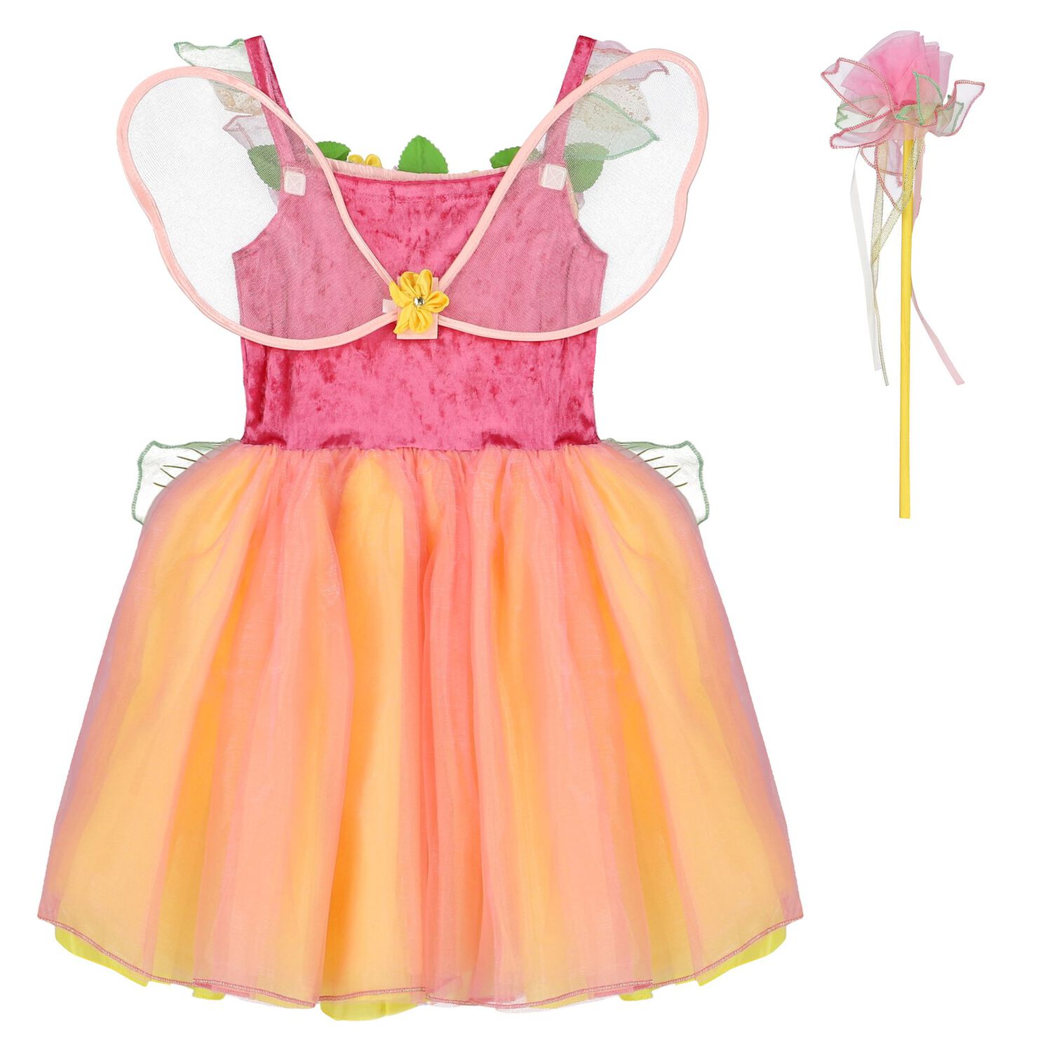 Girls Peach Sorbet Fairy Costume, 1, hi-res image number null